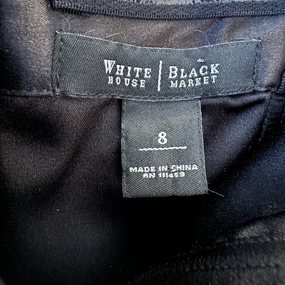 White House Black Market Black Strapless Dress Size 8 - Picture 8 of 8